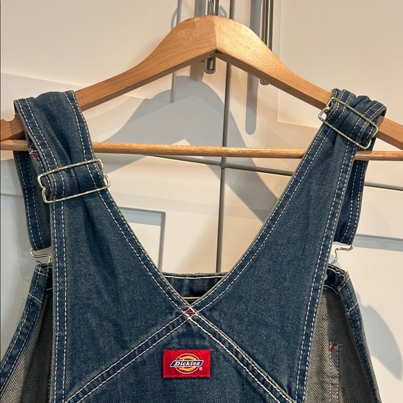 Dickies Men’s Indigo Denim Bib Denim  Overalls 42x34 NEW - Picture 9 of 13